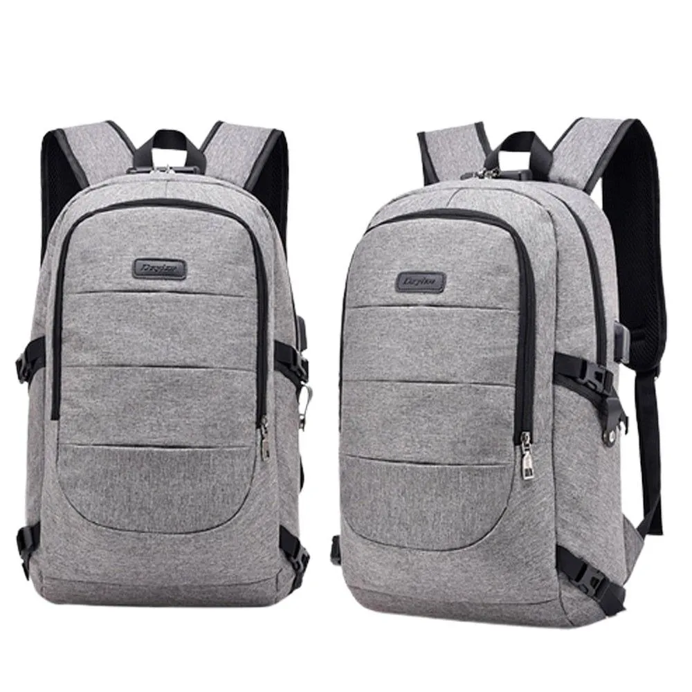 Usb Charging Large Capacity Men Women Backpack Laptop Waterproof Multifunctional Computer Bag Students Teen Schoolbag