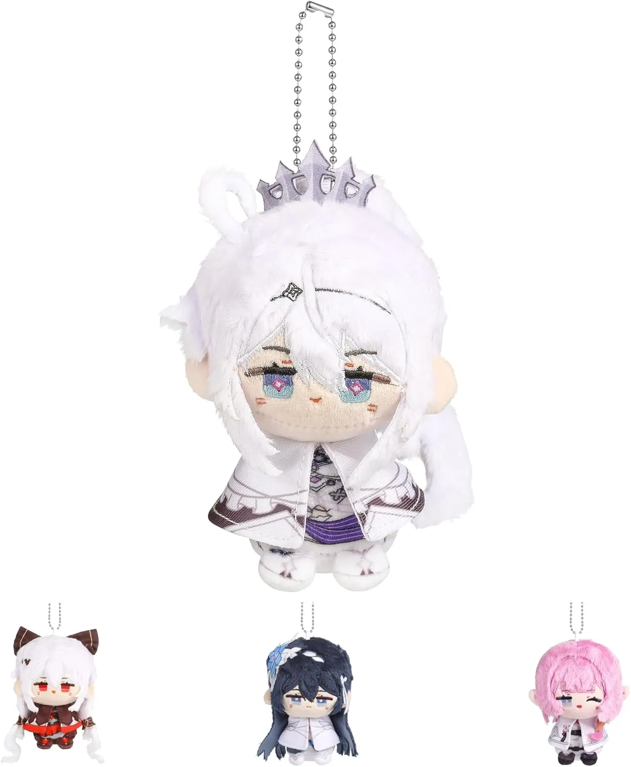 UTIEHD Honkai Impact 3rd Plush Keychain, Cute 4 Inch Collectible Doll, Compact Size for Bags and Keys for Fans (Kiana)
