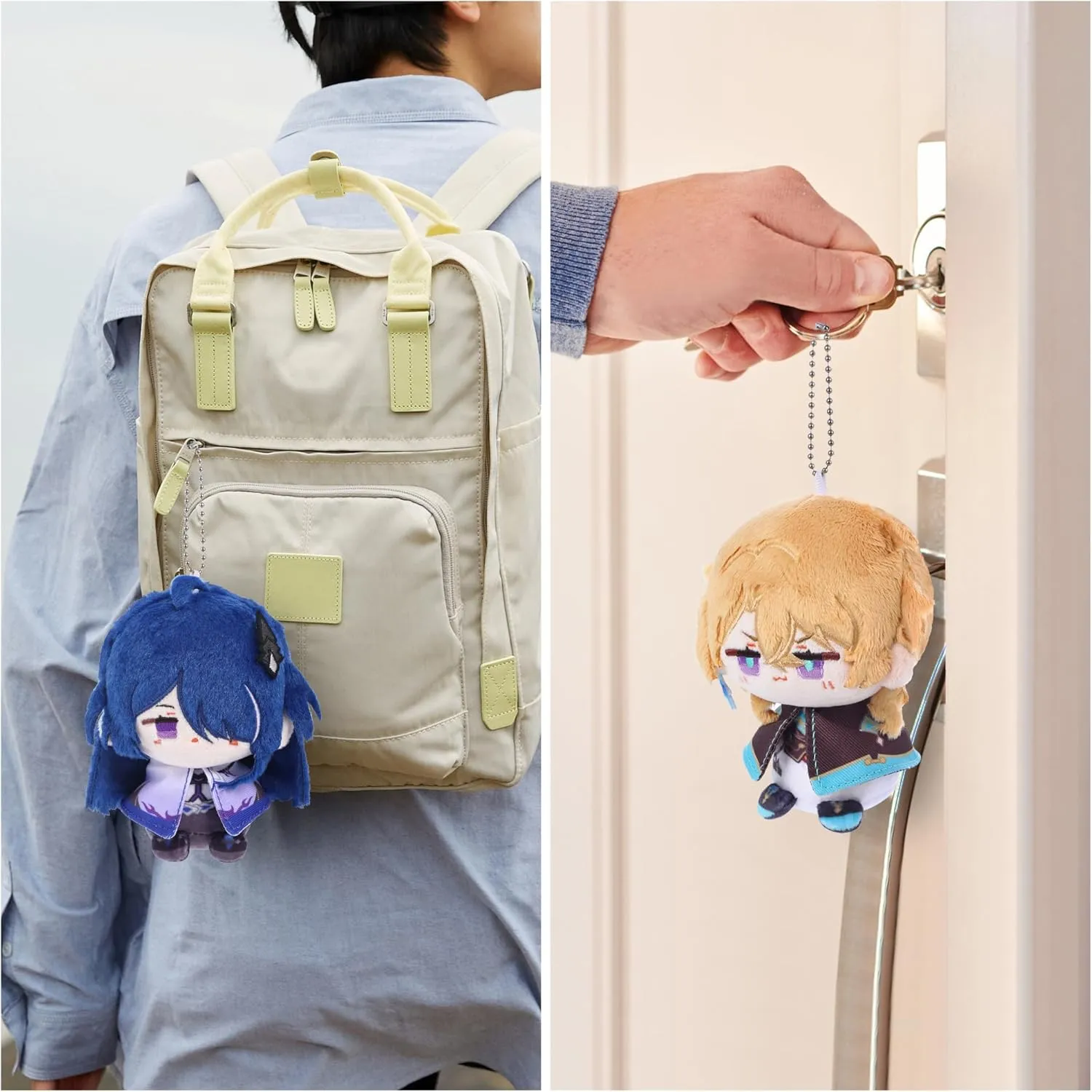 UTIEHD Honkai Star Rail Plush Keychains, Cute 4-Inch Collectible Dolls - Compact Size for Bags and Keys for Fans