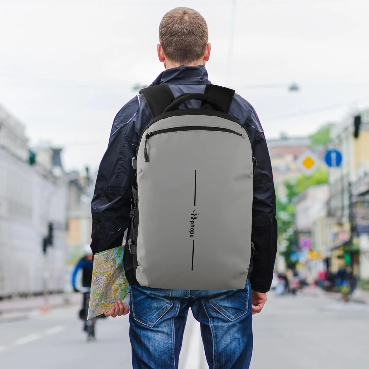 Vacuum Backpack Travel, Lightweight Waterproof Airback 60L Expandable Compression bag for Travel, TSA Friendly Flight Approved, Work, Business Trip, Commute