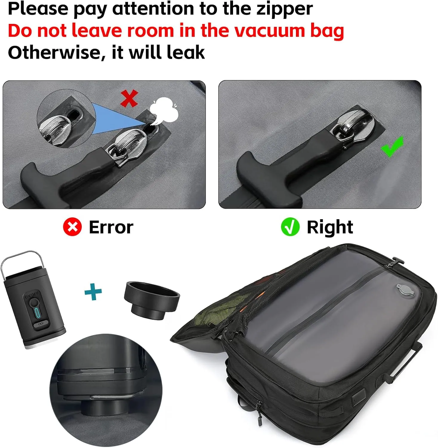 Vacuum Compression Backpack with Pump, Extra Large Capacity 45L Expandable Travel Backpack, Water Resistant 17.3" Laptop Backpack with USB Charging Port for Men & Women