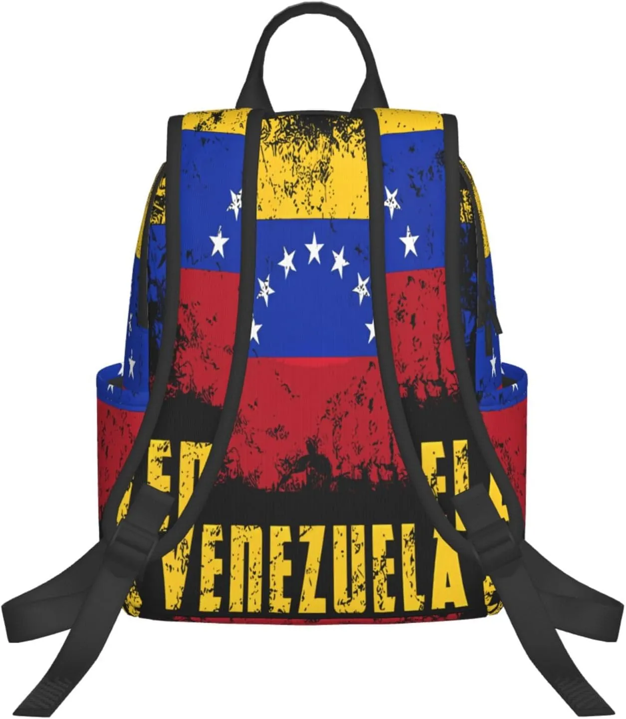 Venezuelan Venezuela Flag 7-Star Casual Laptop Backpack Travel Rucksack Sports Daypack Adjustable Strap Bags with Multi-Pockets for Working Running Camping