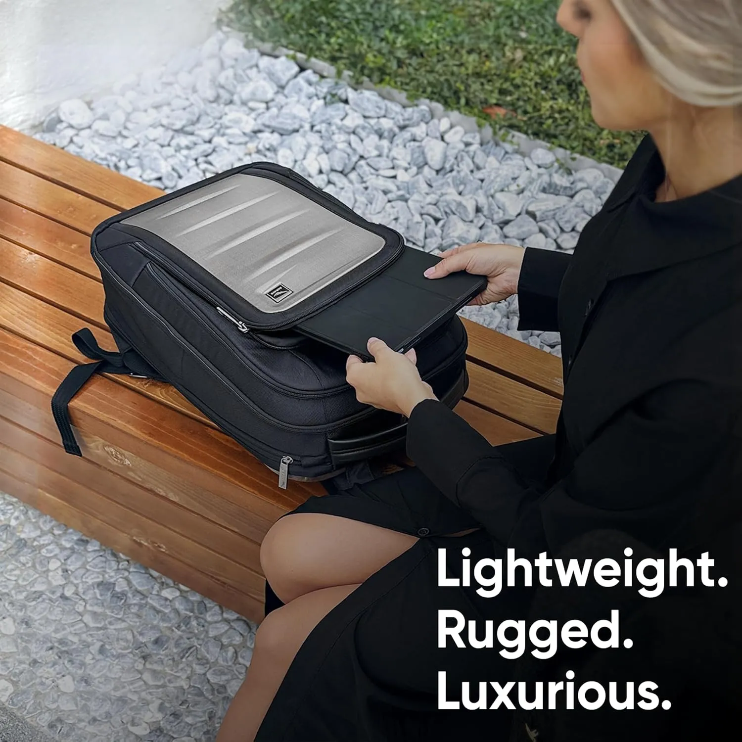 Venture Slim Laptop Backpack, Durable, Sleek, Flight Approved, Fits Up to 17" Laptop, Breathable, Lightweight (Silver, Slim)