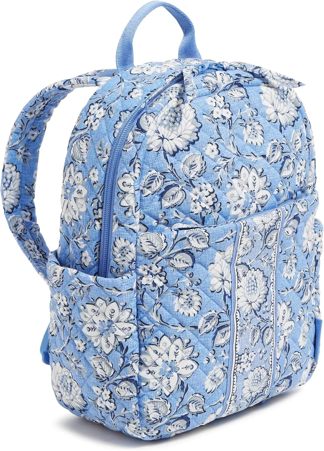 Vera Bradley Cotton Small Backpack, Sweet Garden Blue