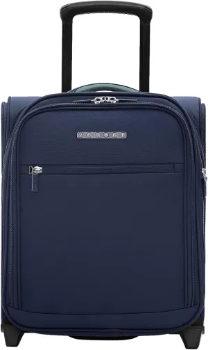Verage 16 inch Underseat Carry On Luggage with Wheels, Navy Softside Small Suitcase Spinner Wheeled Rolling Travel Laptop Bag for Airlines Airplanes Short Trip Men Women