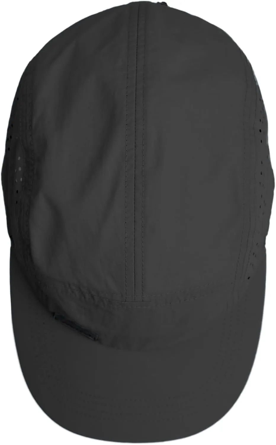 Vista Hat, Lightweight Nylon 5 Panel Cap with Snap Closure and Laser-Cut Ventilation