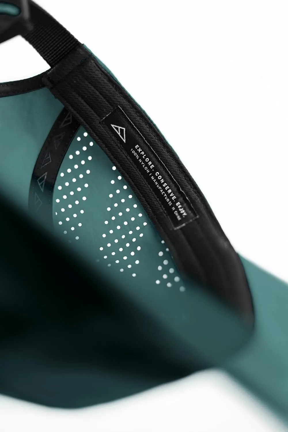 Vista Hat, Lightweight Nylon 5 Panel Cap with Snap Closure and Laser-Cut Ventilation