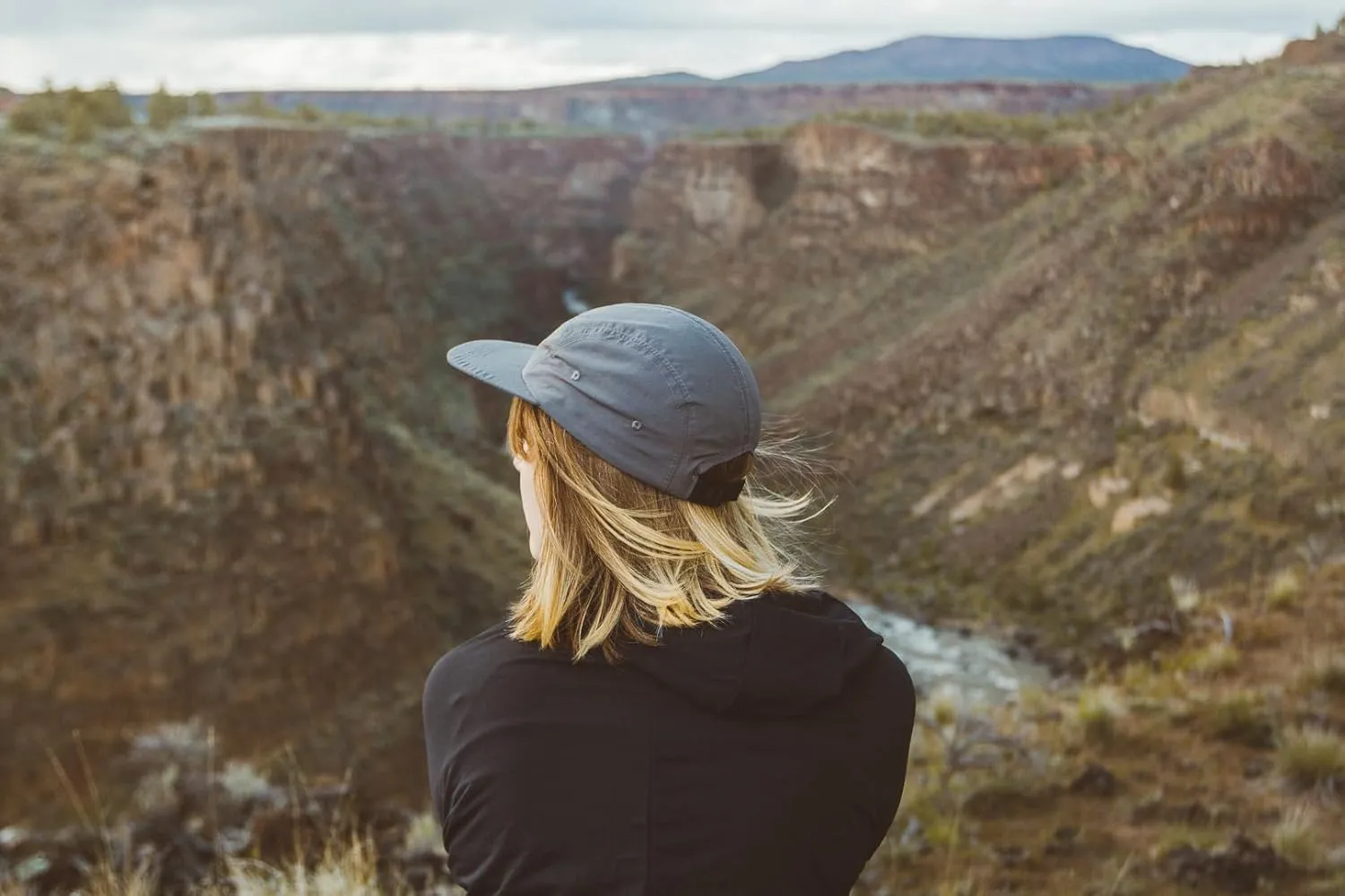 Wallowa Camp Hat, Lightweight Nylon 5 Panel Cap with Snap Closure
