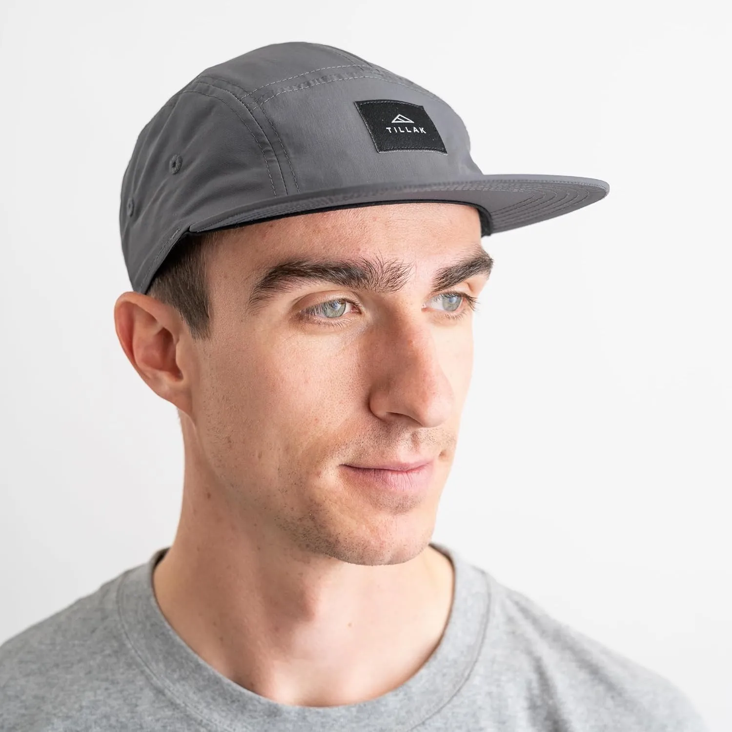Wallowa Camp Hat, Lightweight Nylon 5 Panel Cap with Snap Closure