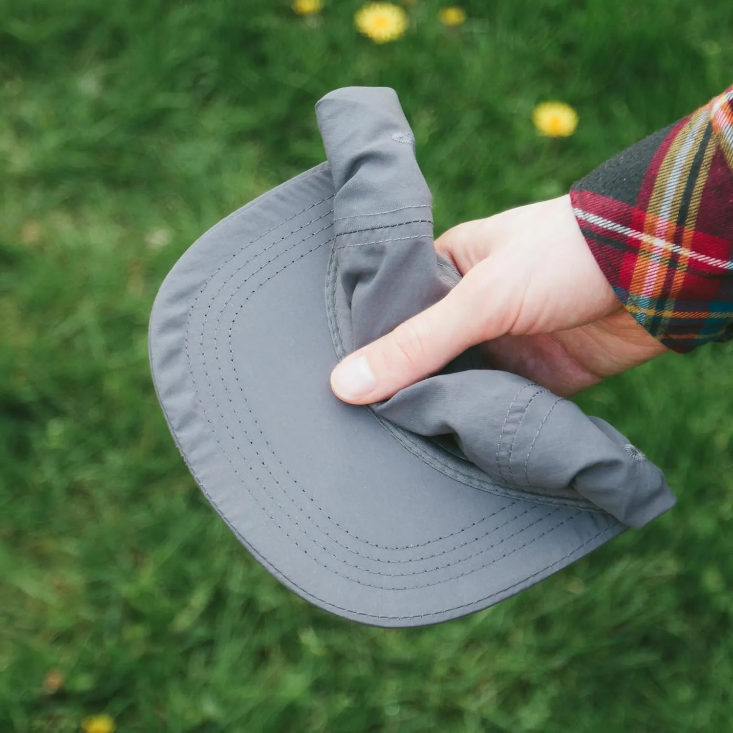 Wallowa Camp Hat, Lightweight Nylon 5 Panel Cap with Snap Closure