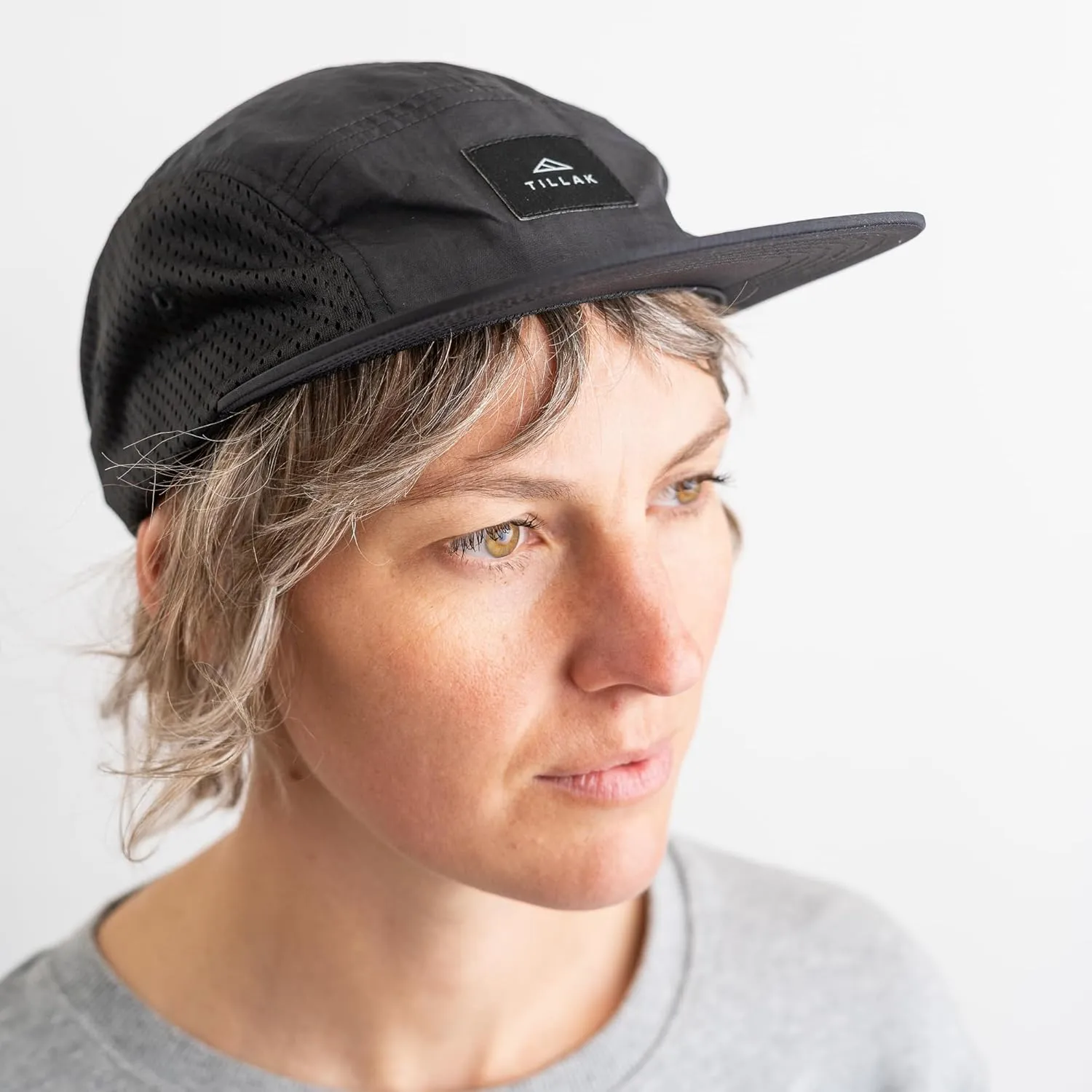 Wallowa Trail Hat, a Lightweight Nylon and Stretch Mesh 5 Panel Cap