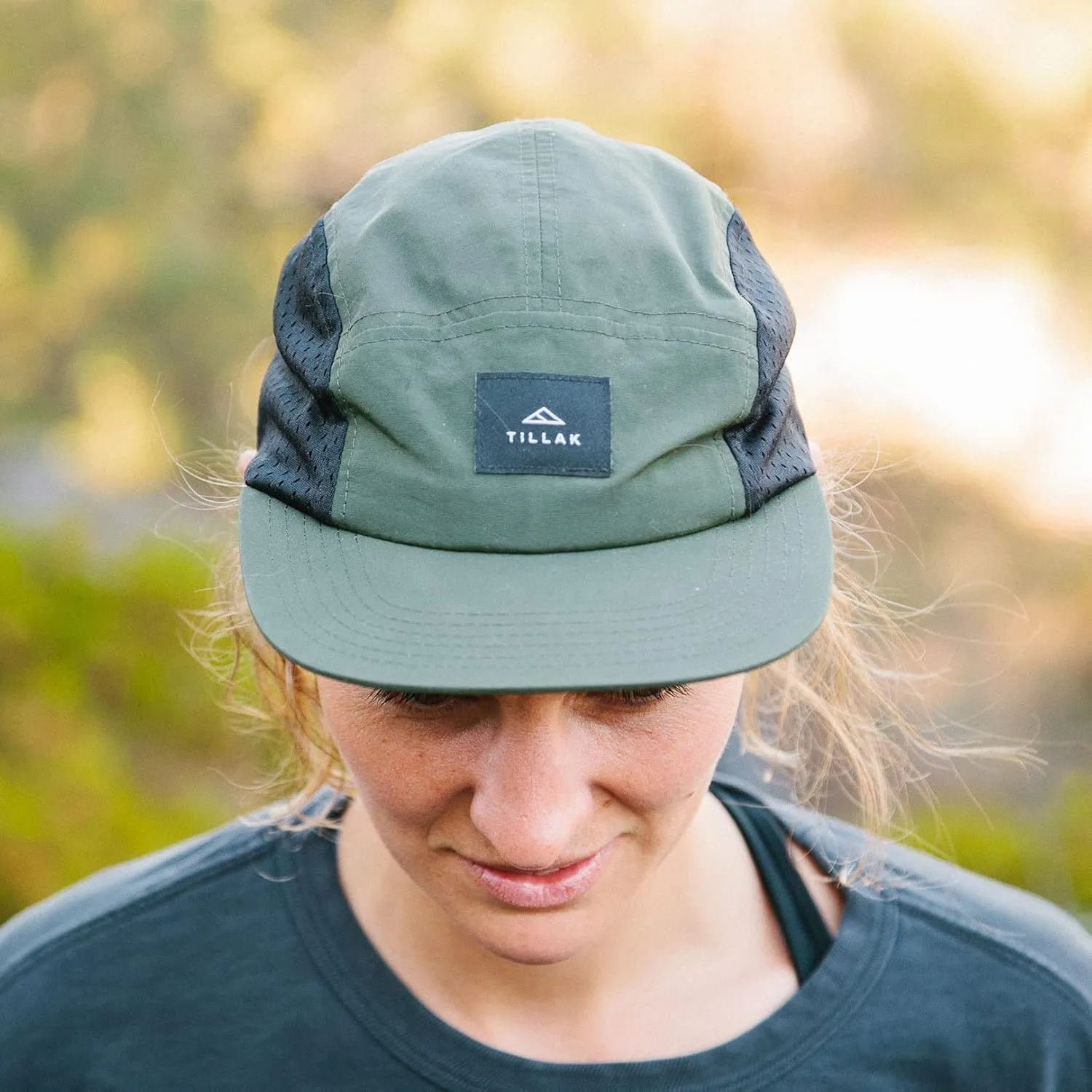 Wallowa Trail Hat, a Lightweight Nylon and Stretch Mesh 5 Panel Cap