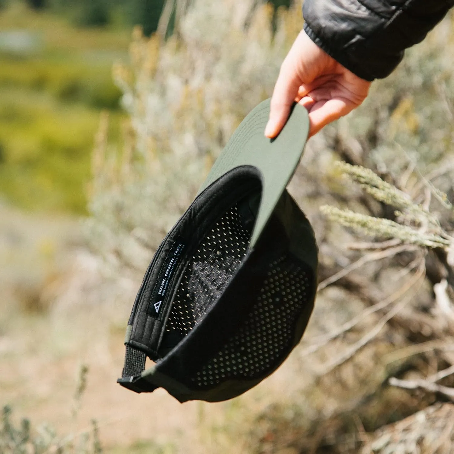 Wallowa Trail Hat, a Lightweight Nylon and Stretch Mesh 5 Panel Cap