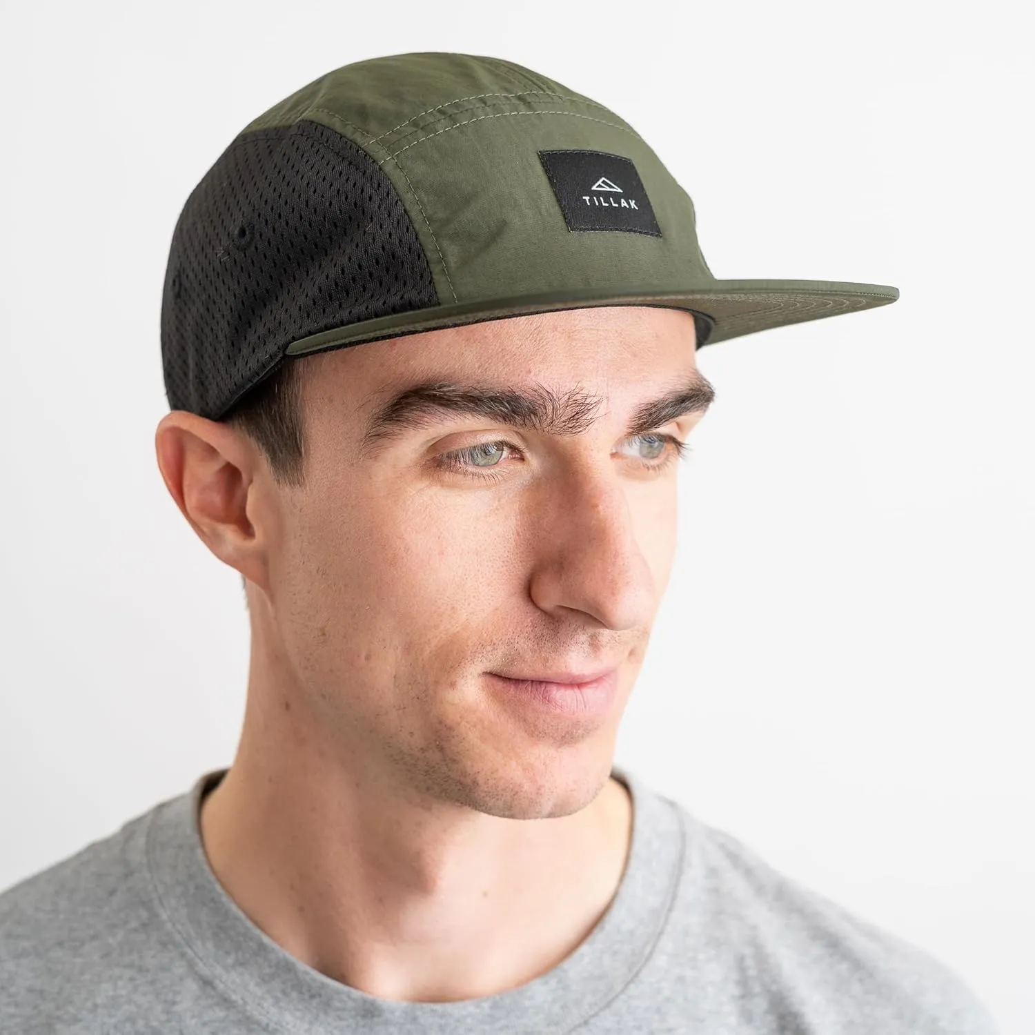 Wallowa Trail Hat, a Lightweight Nylon and Stretch Mesh 5 Panel Cap