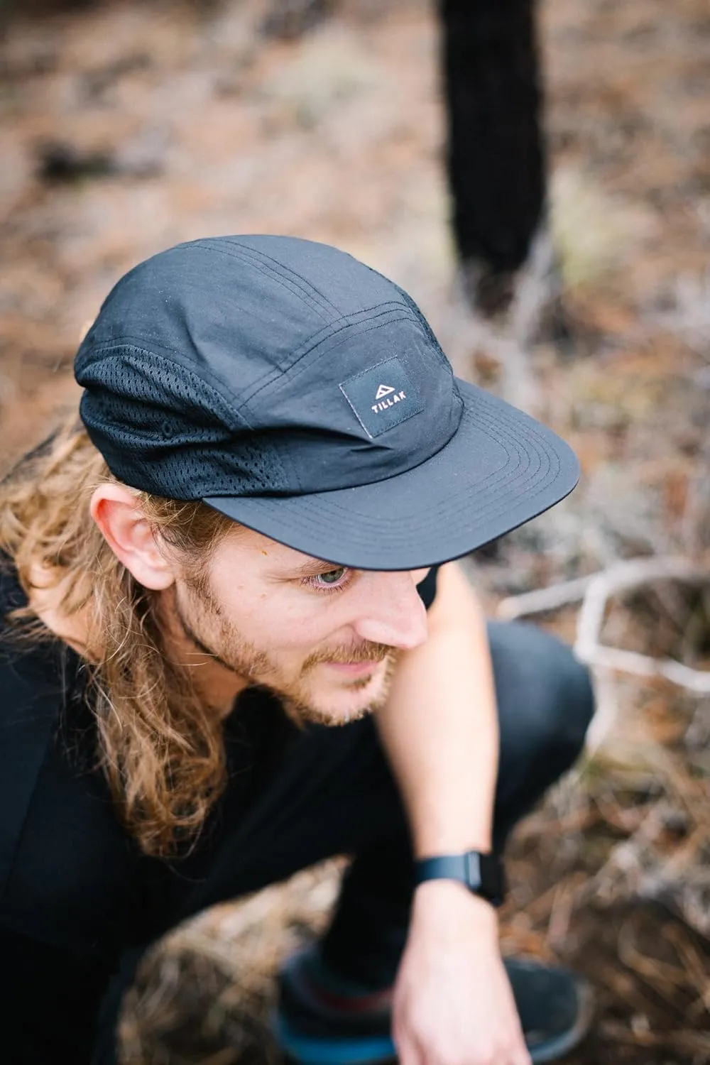 Wallowa Trail Hat, a Lightweight Nylon and Stretch Mesh 5 Panel Cap