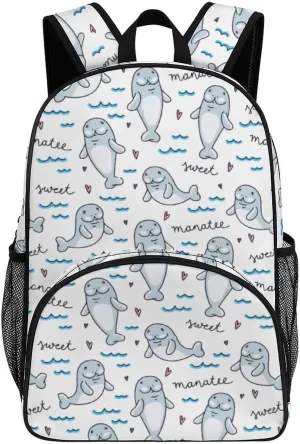 Walrus Animal Ocean Pattern Large Backpacks for Men Women Business Hiking Travel Work
