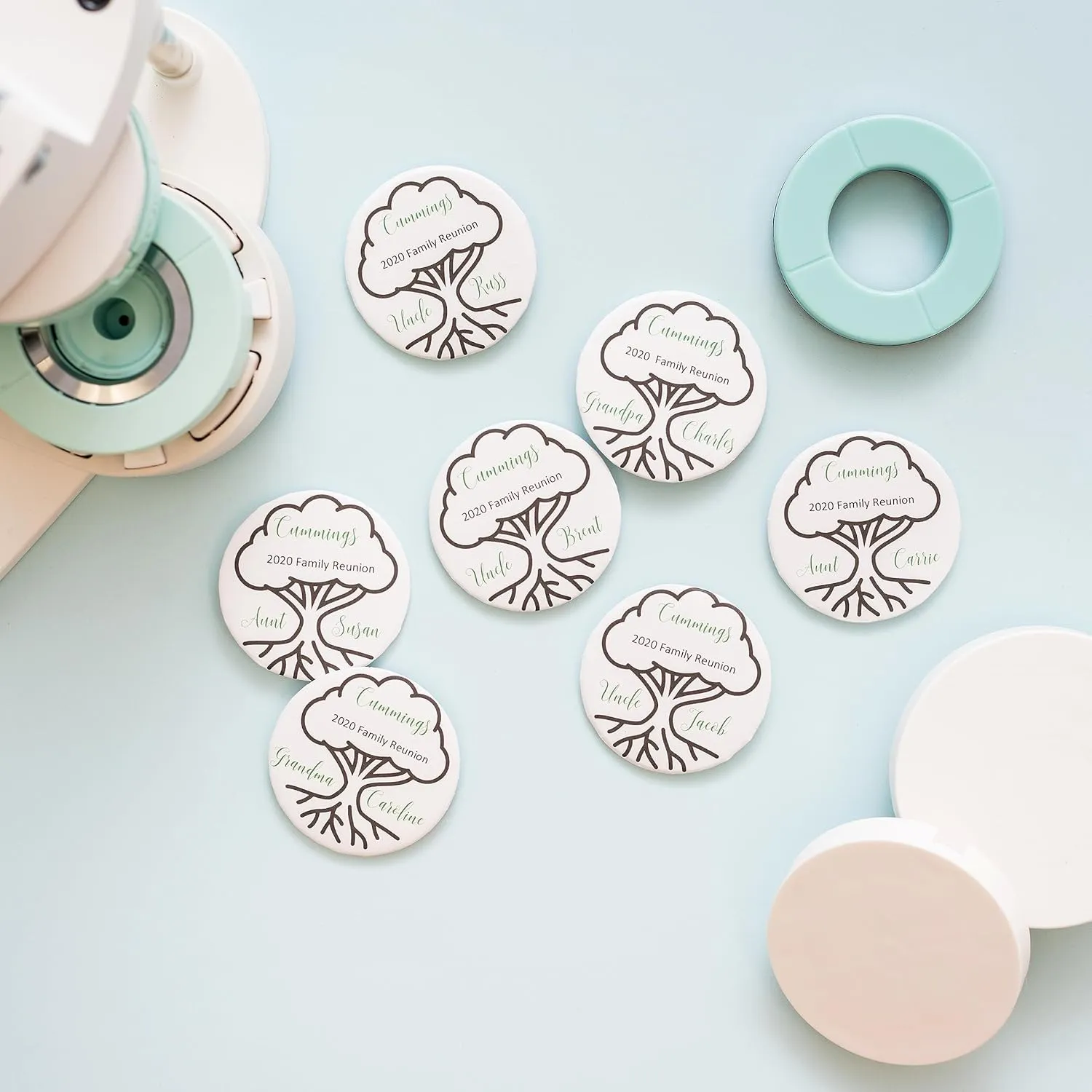 We R Memory Keepers Medium Button Press Refill (37mm), 100-pack, Create DIY Custom Buttons for Backpacks, Purses, Bags, Pins, Badges, Keychains, and More