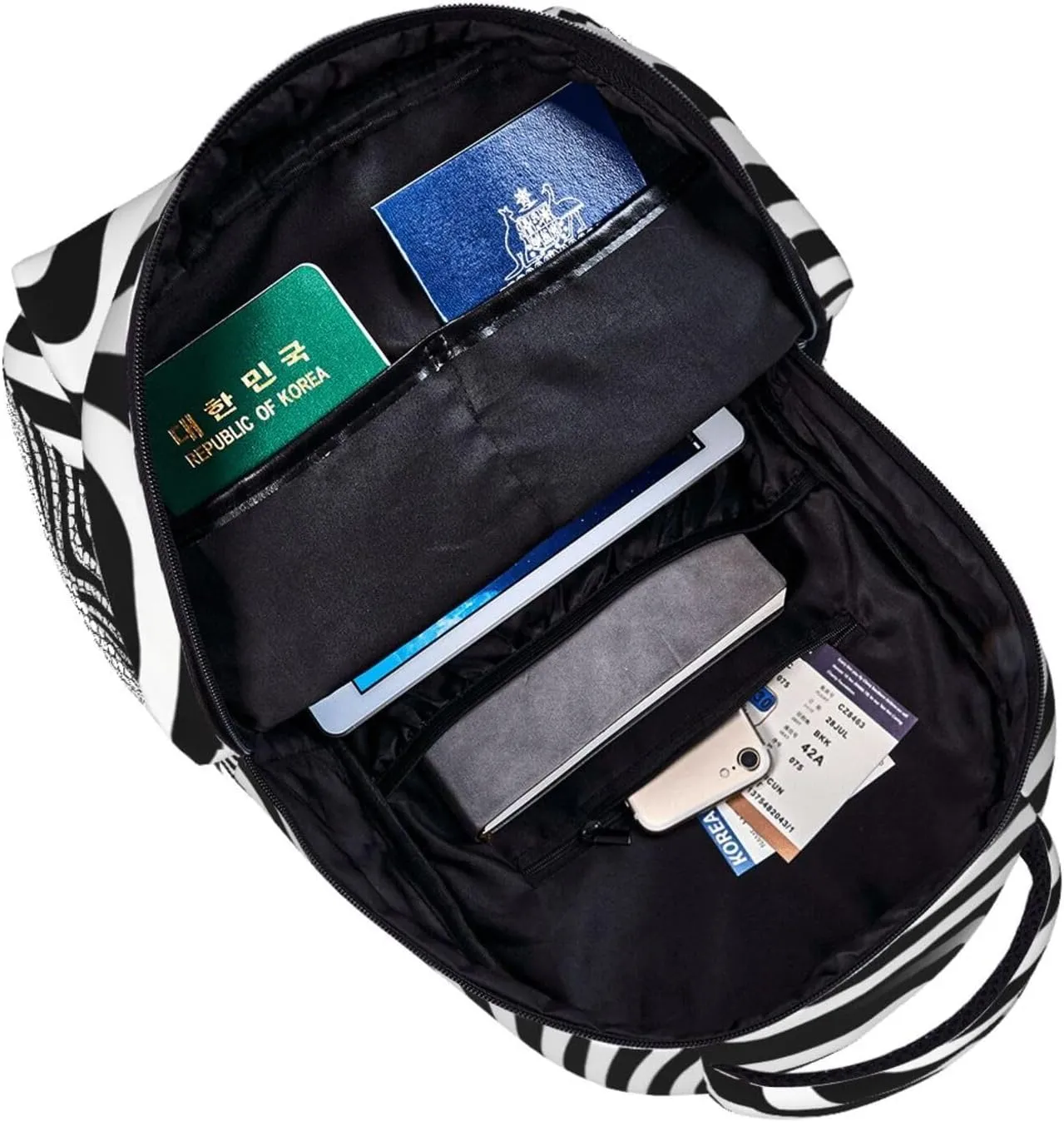 Whirlpool Illusion Backpack for Men Women Casual Daypack Laptop Backpack Computer Bag Travel Laptop Bag