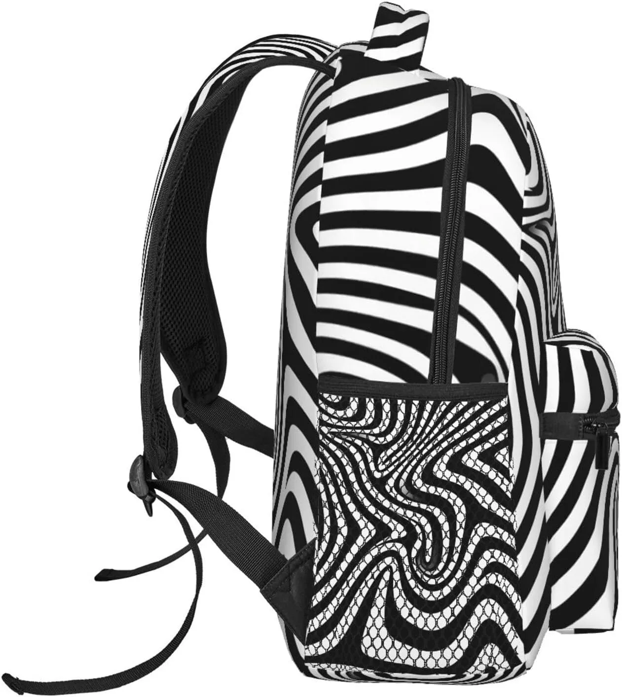 Whirlpool Illusion Backpack for Men Women Casual Daypack Laptop Backpack Computer Bag Travel Laptop Bag