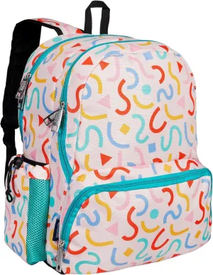 Wildkin 17-inch Kids Backpack – Durable, Lightweight School Bag for Boys & Girls - Confetti Peach