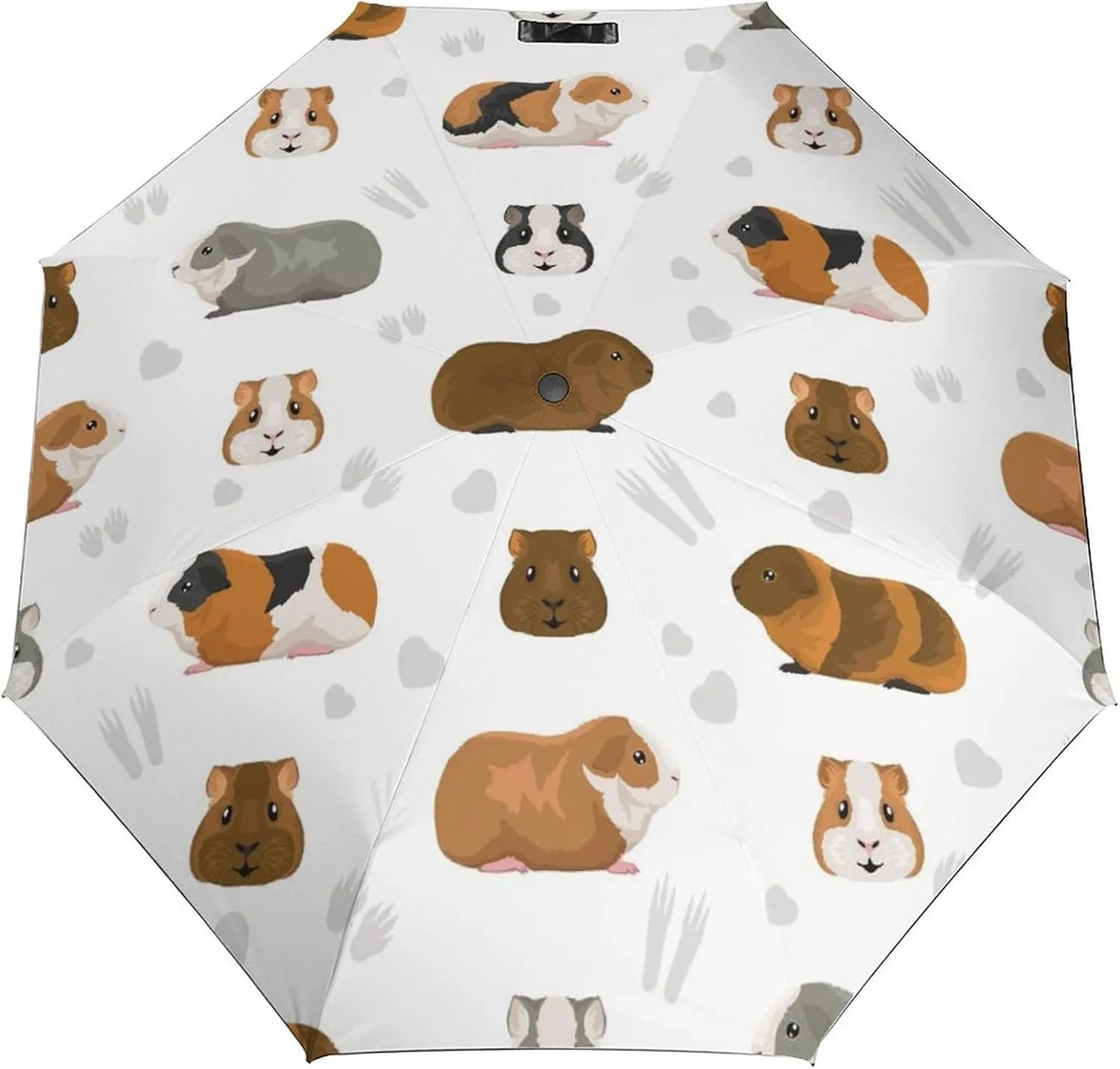Windproof Travel Umbrellas for Rain,Rex Guinea Pig Durable & Compact Umbrella-Waterproof Canopy for Backpack, Purse, Portable, Umbrella for Travel