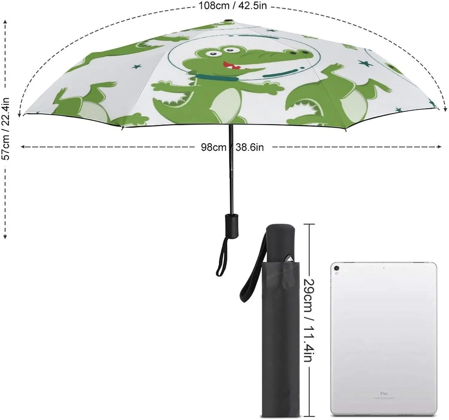 Windproof Travel Umbrellas for Rain,Underwater Creatures Durable & Compact Umbrella-Waterproof Canopy for Backpack, Purse, Portable, Umbrella for Travel
