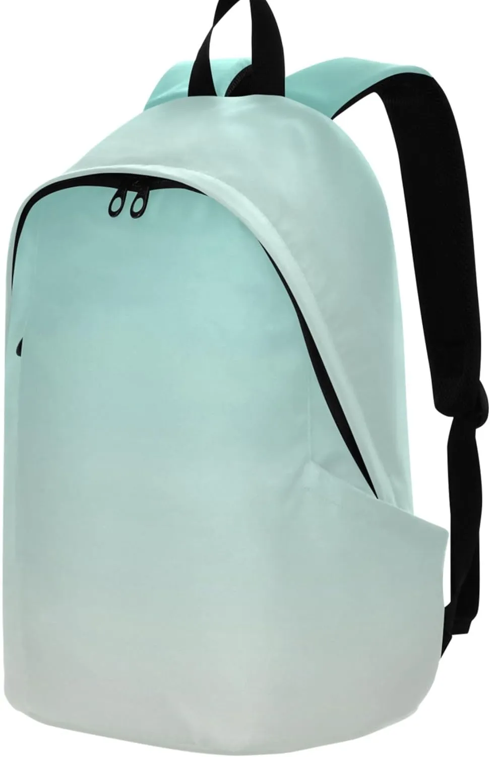 Womens Daypack Cute Backpacks Green Blue Seashell Gradient Personalized Cool Backpacks for Teen Girls