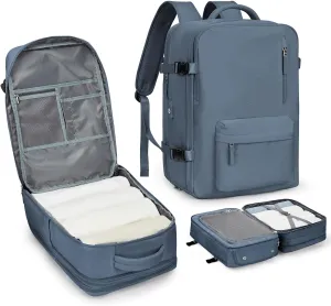 WONHOX Large Travel Backpack Carry on Flight Approved Laptop Work Business Backpack for Women Men Mochila de Viaje