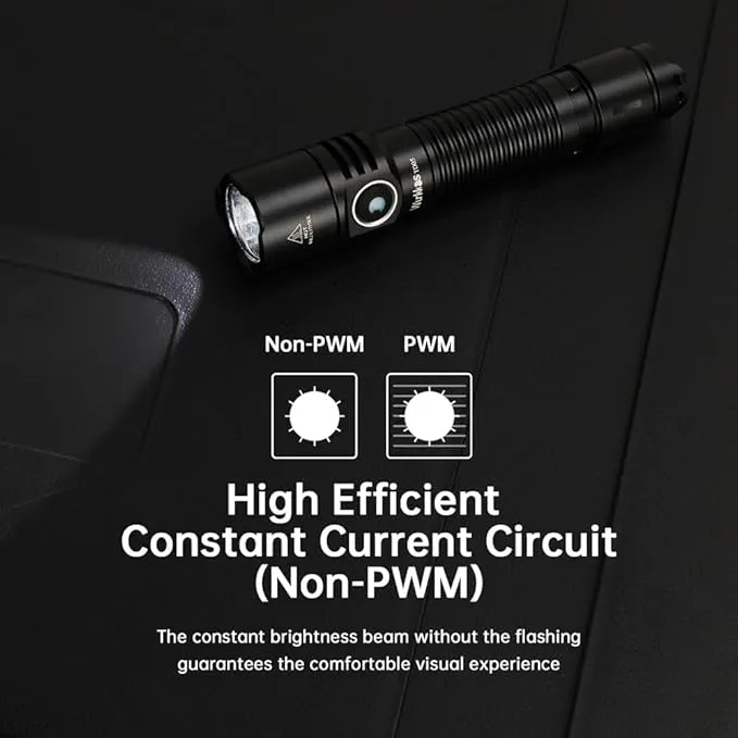 Wurkkos TD05 Rechargeable Flashlights USB C, Max 1800Lumen Tactical Led Flashlight Dual Switch Design, 373M Long Range EDC Flashlight, IP68 Waterproof Flashlight for Indoor Outdoor Usage