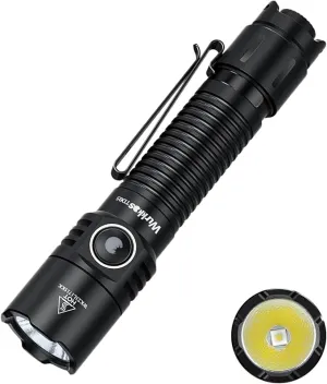 Wurkkos TD05 Rechargeable Flashlights USB C, Max 1800Lumen Tactical Led Flashlight Dual Switch Design, 373M Long Range EDC Flashlight, IP68 Waterproof Flashlight for Indoor Outdoor Usage