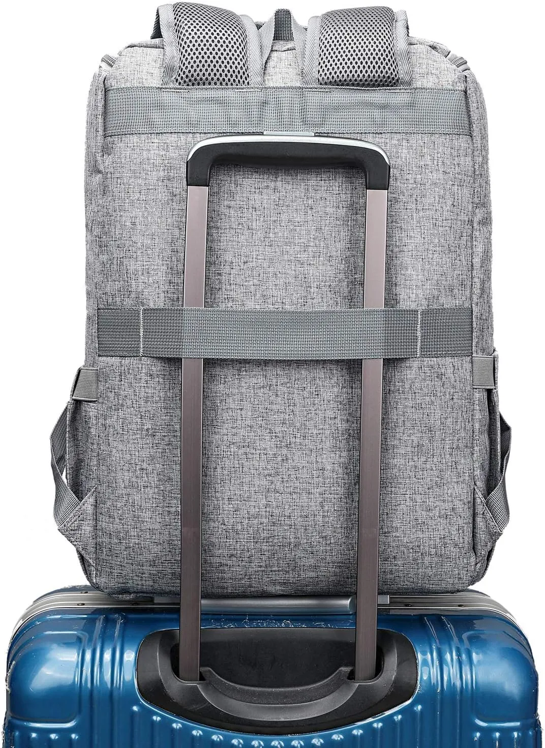 YALUNDISI Vintage Backpack Travel Laptop Backpack with usb Charging Port for Women & Men College Backpack Fits 15.6 Inch Laptop Grey