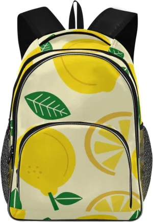 Yellow Lemon Backpacks 22L Three Layer Arc Book Bag Lightweight for Travel Camping Hiking Rucksack Daypack Kids & Adults