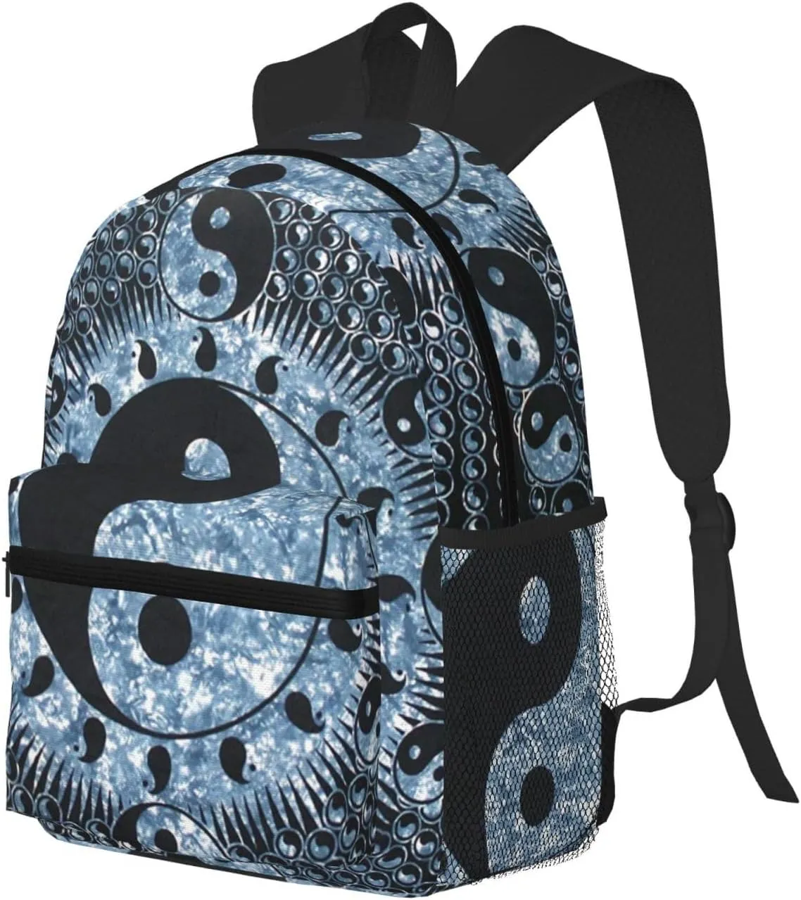 Ying Yang Diagram Print Backpack Durable Travel,Sports Beach Backpack Lightweight Bags Work Casual Daypack