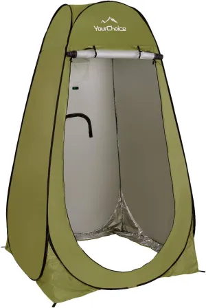 Your Choice Pop Up Privacy Shower Tent - Portable Changing Tent for Camping, Beach & Hiking - 6.2FT Lightweight with Carry Bag, Quick Setup & Full Coverage