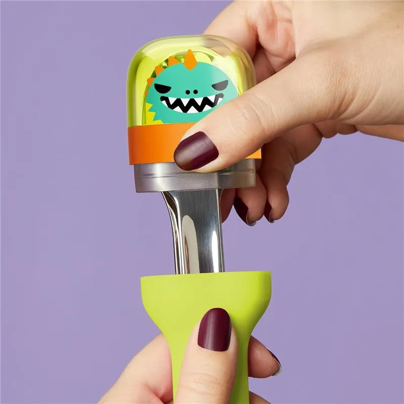 Zoku - Kids Pocket Utensil Set, Green Dino