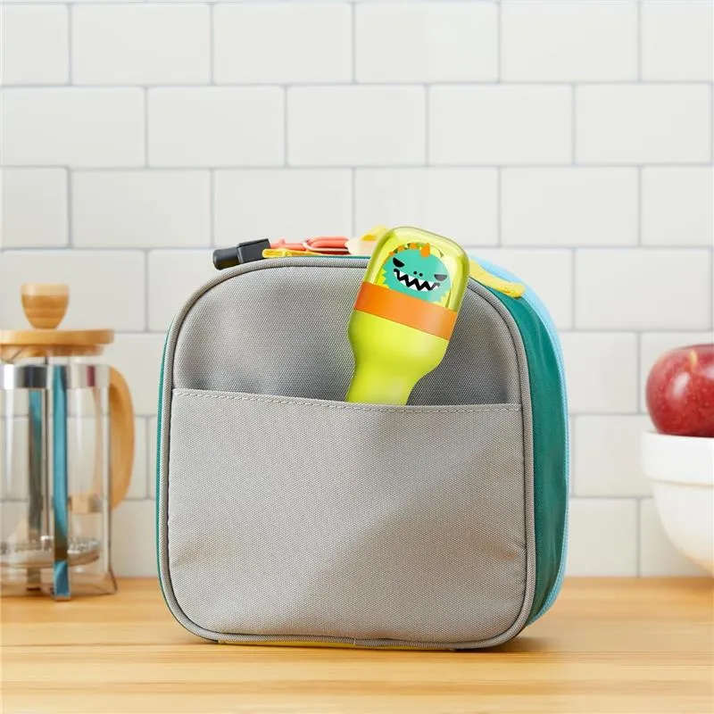 Zoku - Kids Pocket Utensil Set, Green Dino